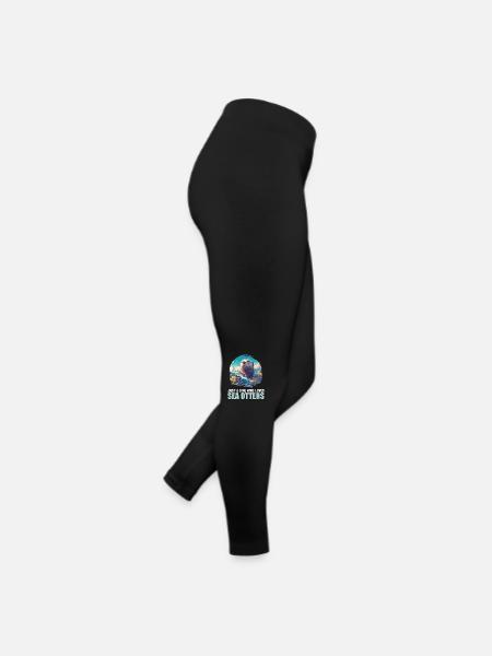Loutre de mer - Legging en jersey Femme - noir - Droite
