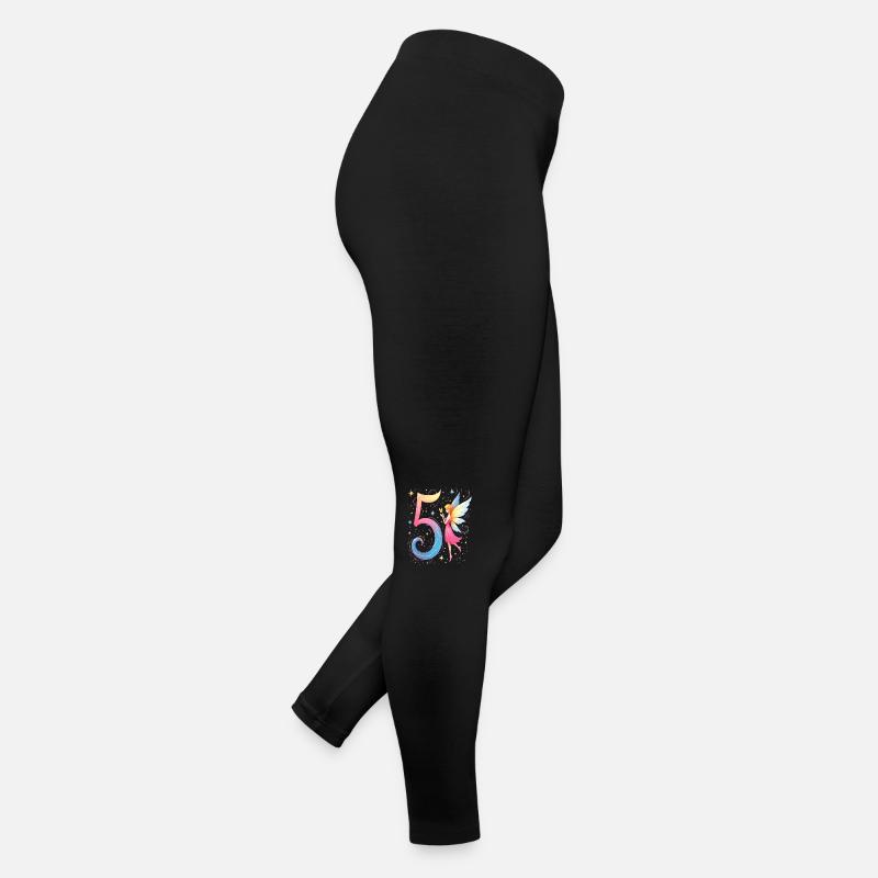 Douce Fée 5ème Anniversaire pour les filles Legging en jersey Femme