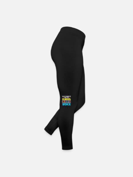 Lass Mich Nicht Meine Schulberater Stimme Nutzen - Frauen Jersey Leggings - Schwarz - Rechts
