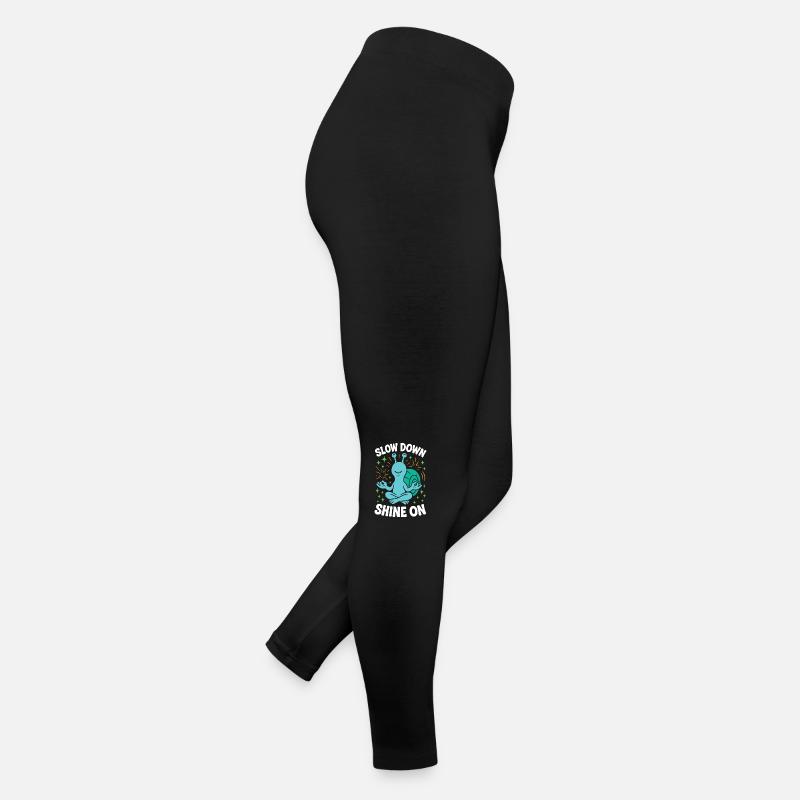 Slow Down Shine On Achtsamkeits-affirmation Frauen Jersey Leggings