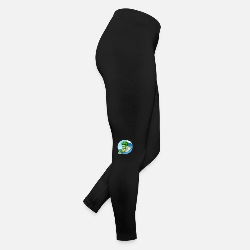 Broccoli surfs on asparagus Women’s Jersey Leggings