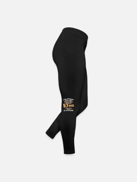 Cadeau d'anniversaire Beau gosse et d'avoir 57 ans - Legging en jersey Femme - noir - Droite