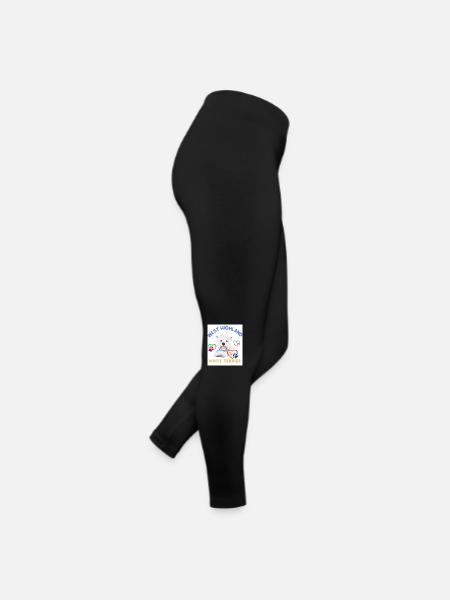West Highland white terrier design - Women’s Jersey Leggings - black - Right