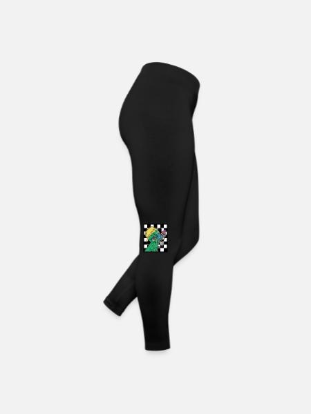 Außerirdischer - Frauen Jersey Leggings - Schwarz - Rechts