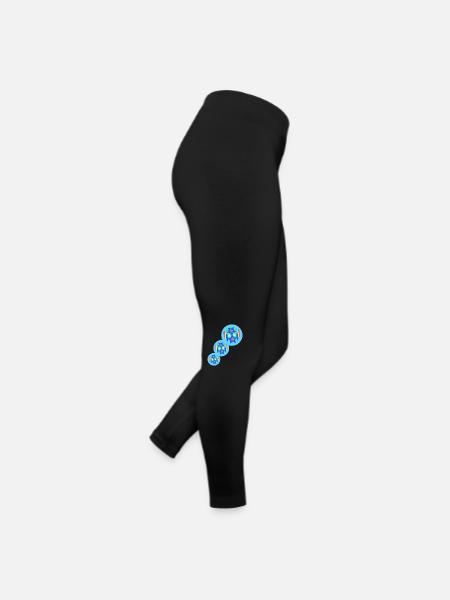 graphic art stern bunt - Frauen Jersey Leggings - Schwarz - Rechts