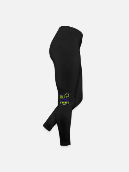 humor trinken spruch büro kaffeesatz - Frauen Jersey Leggings - Schwarz - Rechts