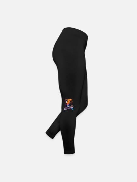 Basketteur Basketteur Vintage Coloré - Legging en jersey Femme - noir - Droite