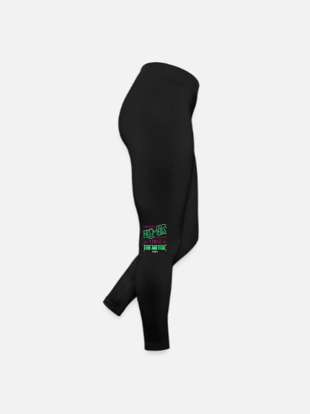 welpe cousine witzig windhund schwangerschaft - Frauen Jersey Leggings - Schwarz - Rechts