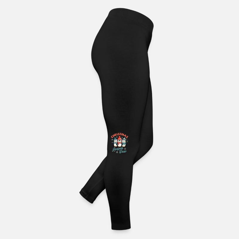 Pingouins de Noël écharpe chapeau Noël mignon mignon Legging en jersey Femme