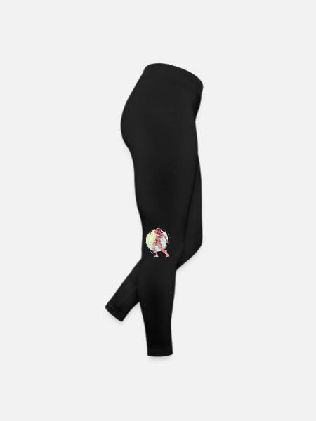 Hip-Hop Girl Techno Club Dance Girl - Frauen Jersey Leggings - Schwarz - Rechts