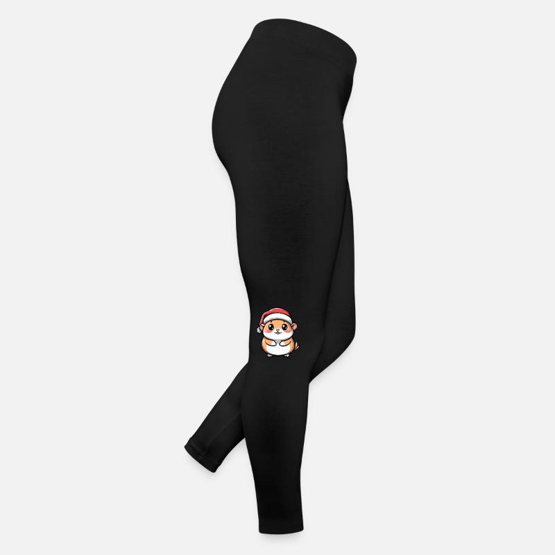 Hamster Noël Mignon Legging en jersey Femme