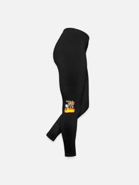 Bombardier d'eau pompier - Legging en jersey Femme - noir - Droite