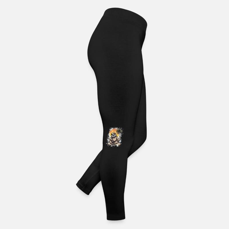 Faultier Sommer Urlaub Frauen Jersey Leggings