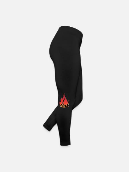 HOT transformed - Frauen Jersey Leggings - Schwarz - Rechts