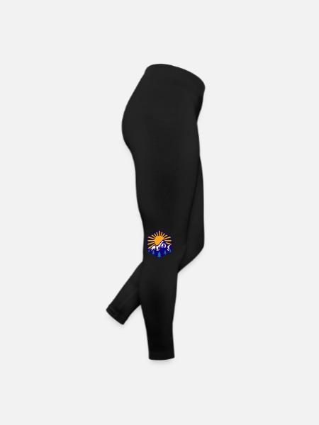 Adventure Travel Hiking Mountain - Women’s Jersey Leggings - black - Right