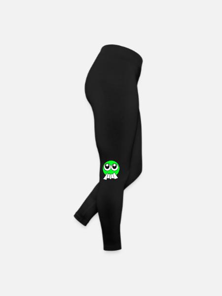 Face (color freely selectable) - Women’s Jersey Leggings - black - Right