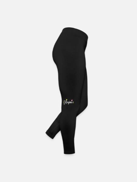 Regine Name Crown - Women’s Jersey Leggings - black - Right