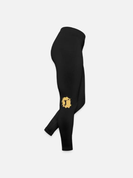 Blobs de handball pour femmes - Legging en jersey Femme - noir - Droite
