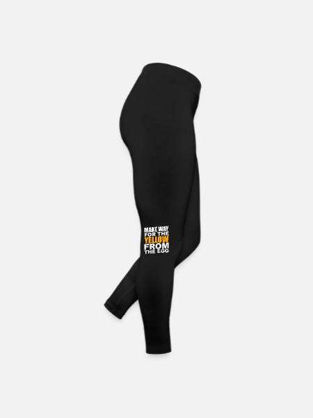 Le jaune de l’œuf - Legging en jersey Femme - noir - Droite
