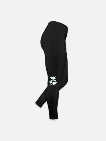 Panda Bear Comic - Women’s Jersey Leggings - black - Right