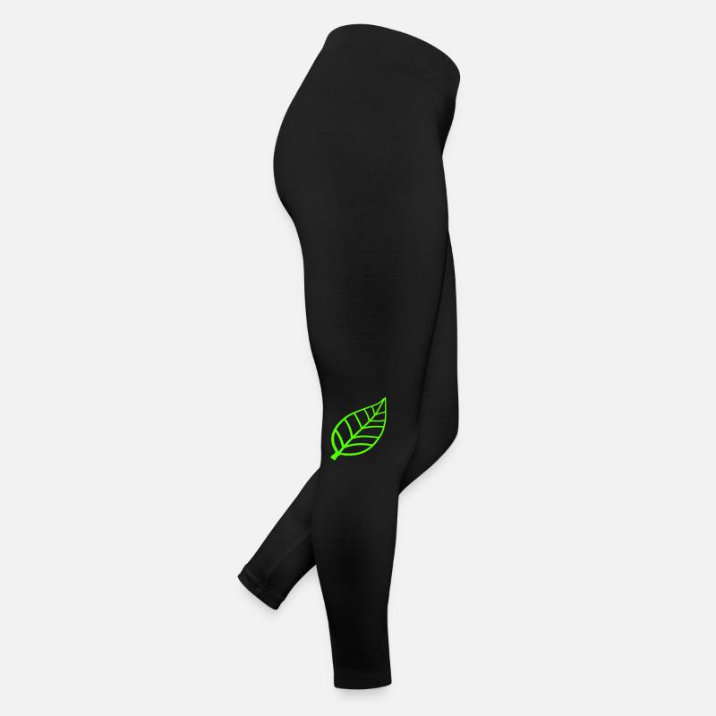 Kleines Hübsches Blatt Grünes Öko Baum Blättchen Frauen Jersey Leggings