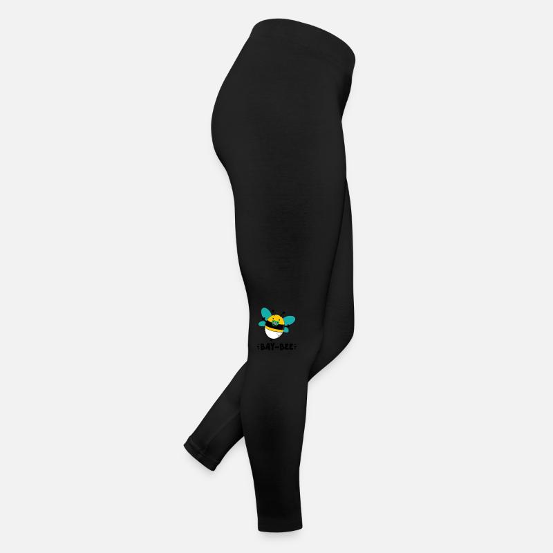 Bay-bee – Baby Bee Doodle, Cute & Whimsical Women’s Jersey Leggings