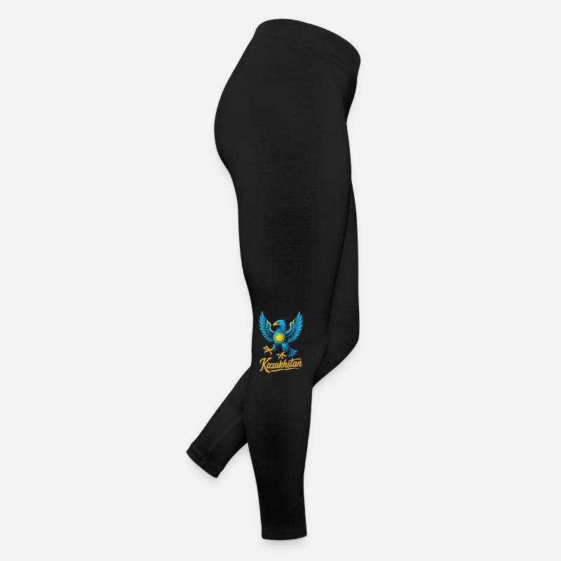 Kazakhstan aigle drapeau drapeau Cool Gift Legging en jersey Femme