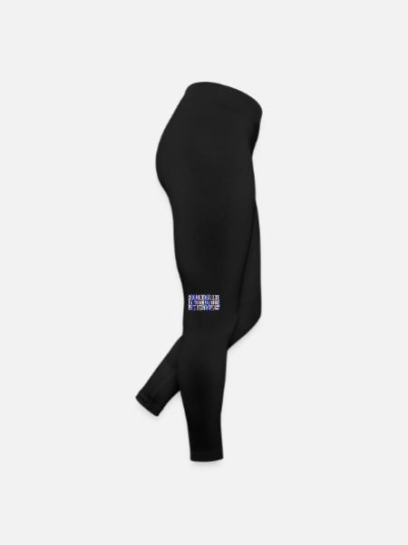 Sapin de Noël dinosaure sous l’arbre dork - Legging en jersey Femme - noir - Droite