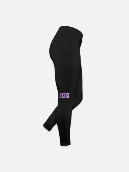 birthday gift space travel quote birthday present - Frauen Jersey Leggings - Schwarz - Rechts