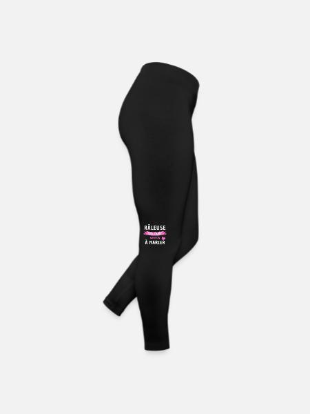 Râleuse diplômée mention à marier fête des mères - Legging en jersey Femme - noir - Droite