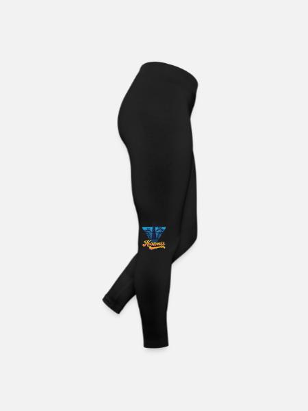 Hawaii Lighthouse Beach Design - Women’s Jersey Leggings - black - Right