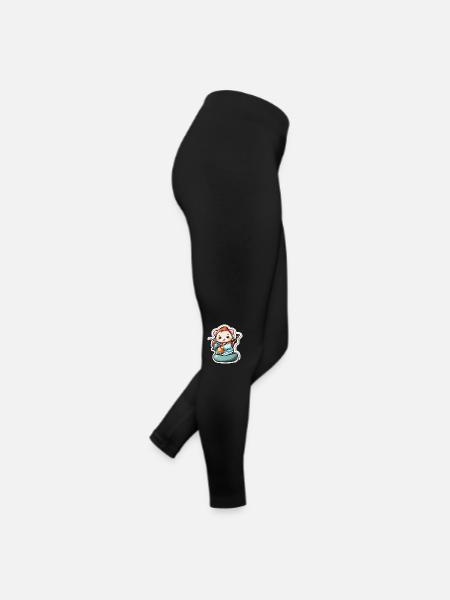 Chat chanceux chinois - Legging en jersey Femme - noir - Droite