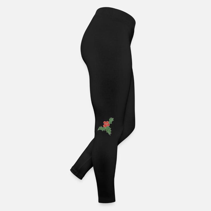 « Ilex », Boho Line Art Design, Série « Noël » Legging en jersey Femme