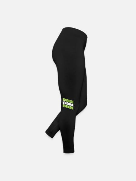 geek beach volleyball skills - Frauen Jersey Leggings - Schwarz - Rechts