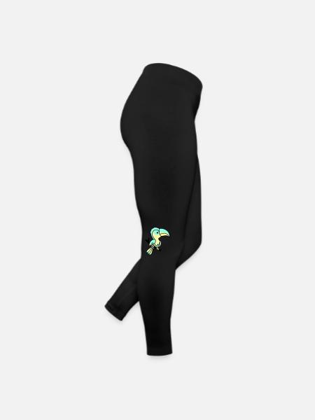 parrot - Women’s Jersey Leggings - black - Right