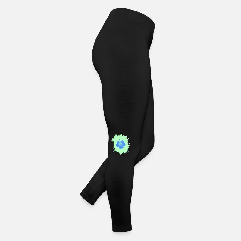 Hibiscus blobs Women’s Jersey Leggings