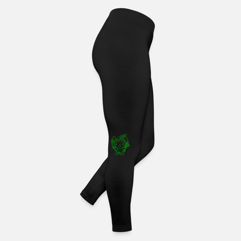 Hase Pfeil Bogen Federhut Mittelalter Bogenschütze Frauen Jersey Leggings