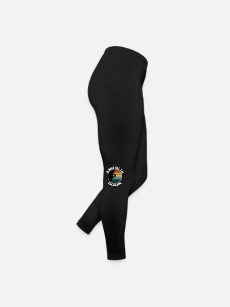 j'peux pas j'ai escalade - Legging en jersey Femme - noir - Droite