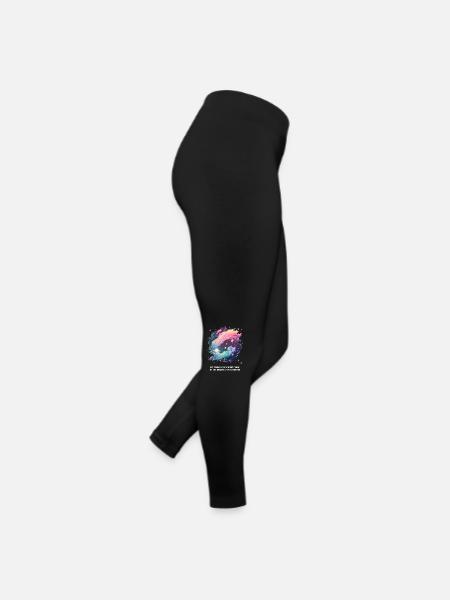 The beauty of the universe - Women’s Jersey Leggings - black - Right