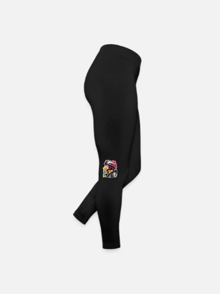 Firefighter / Fire / Fire / Extinguish / Heroine - Women’s Jersey Leggings - black - Right