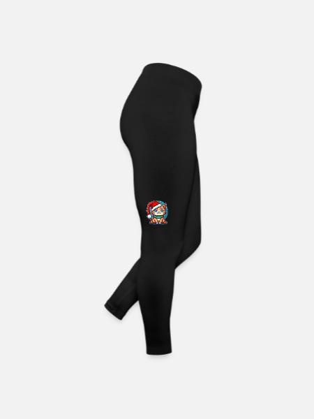 Joli dessin de chaton de l’Avent pour tous les amoureux des chatons - Legging en jersey Femme - noir - Droite