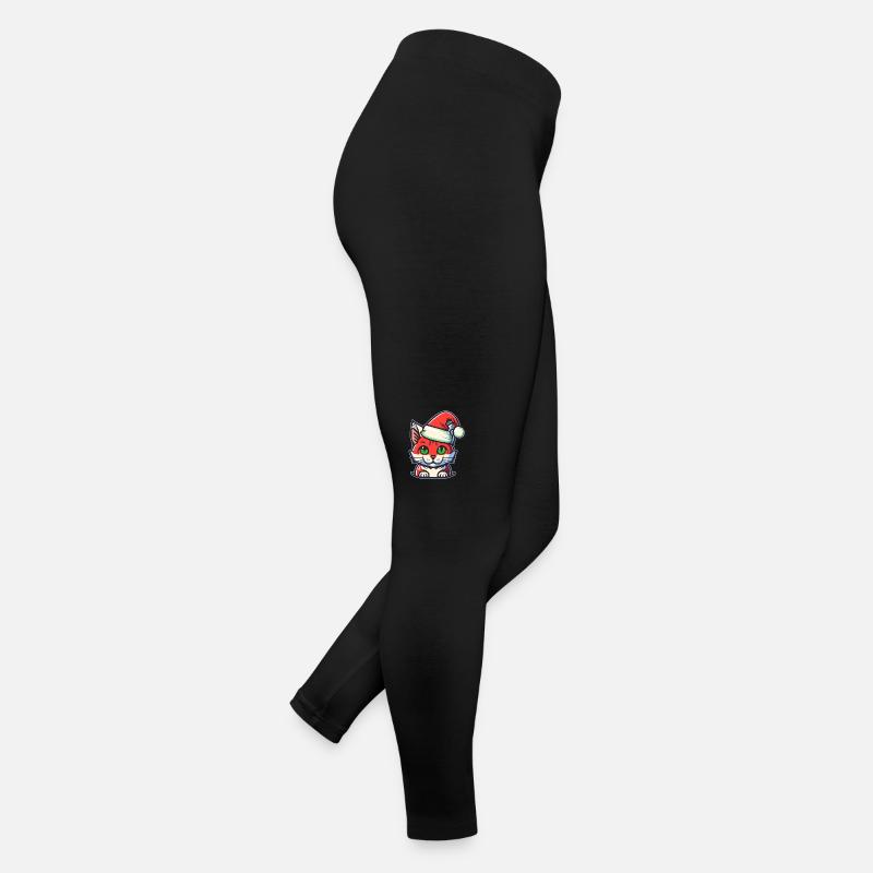 Wunderschönes Weihnachtskatzendesign, ein ausgezeichneter Weihnachtsmann Frauen Jersey Leggings