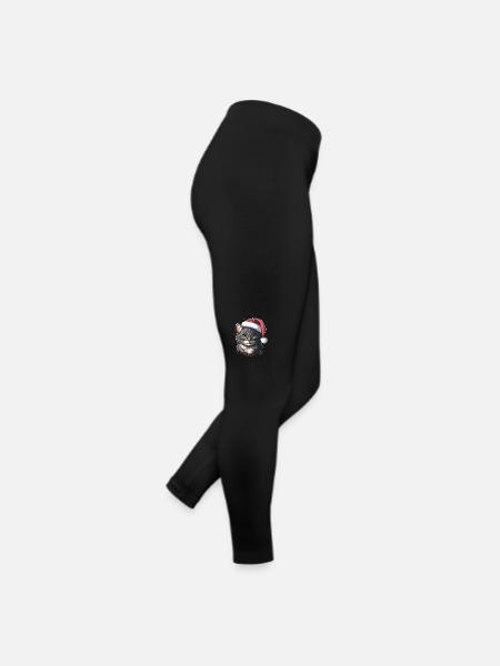 Belle illustration de chaton de l’Avent pour tous les chatons - Legging en jersey Femme - noir - Droite