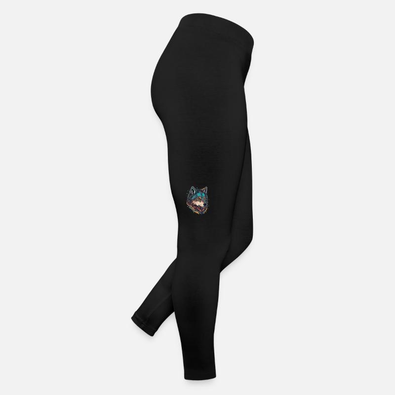 A Wolf Digital Illustration for every Forest Women’s Jersey Leggings