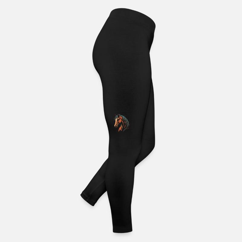 Testa di cavallo da corsa Leggings in jersey da donna