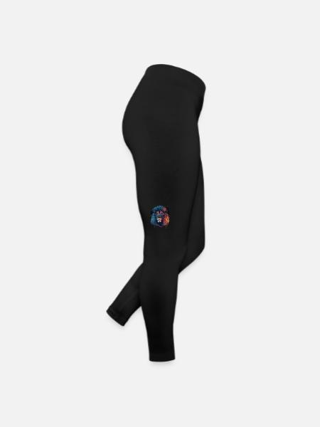 Lion Illustration - Legging en jersey Femme - noir - Droite