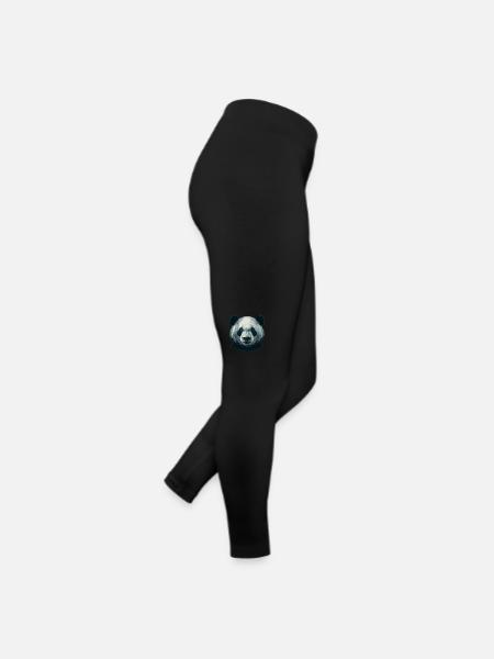 Panda étrange - Legging en jersey Femme - noir - Droite