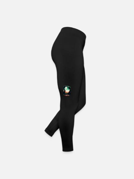 Galaxie - Frauen Jersey Leggings - Schwarz - Rechts