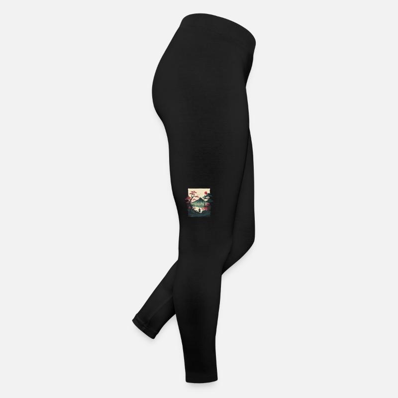 Japanische Kunst Frauen Jersey Leggings