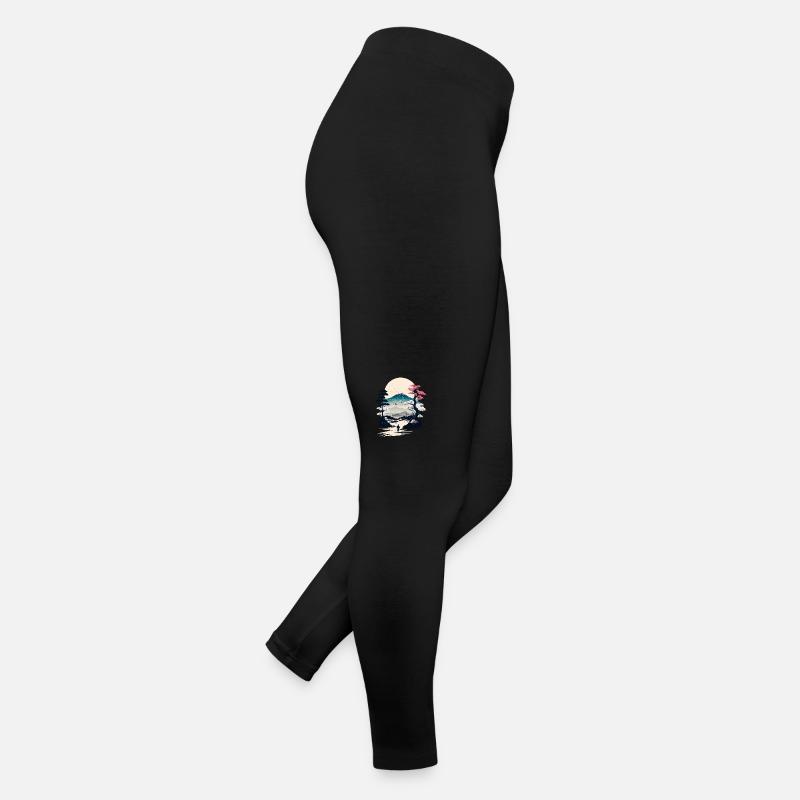 Paysage d'hiver japonais Legging en jersey Femme